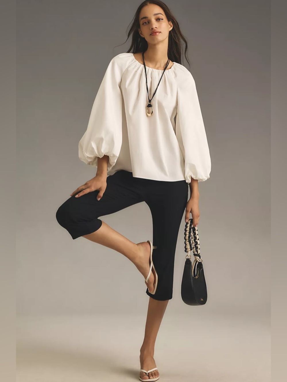 Mare Mare Long Sleeve Crewneck Blouse